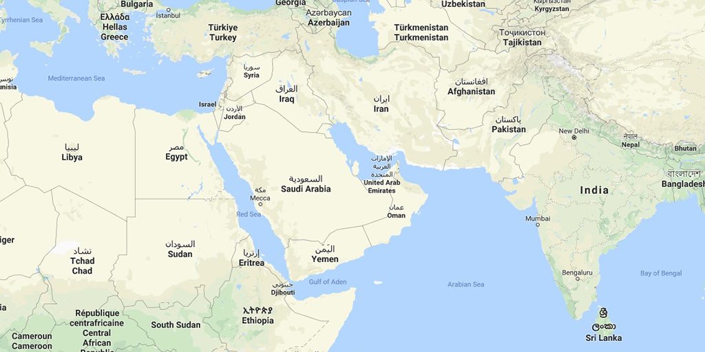 Orientul Mijlociu Harta
