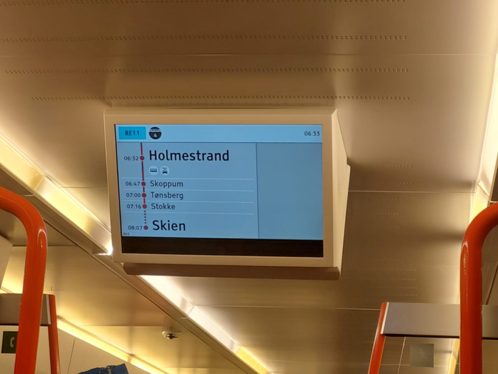monitor tren norvegian