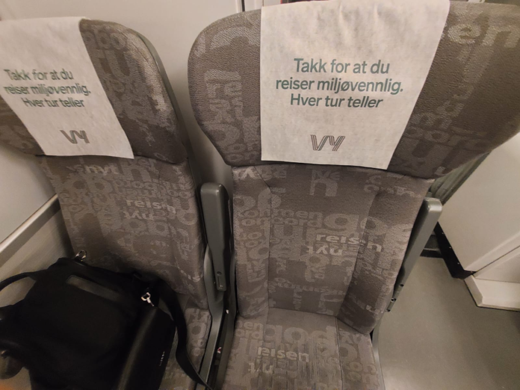 scaune tren norvegia