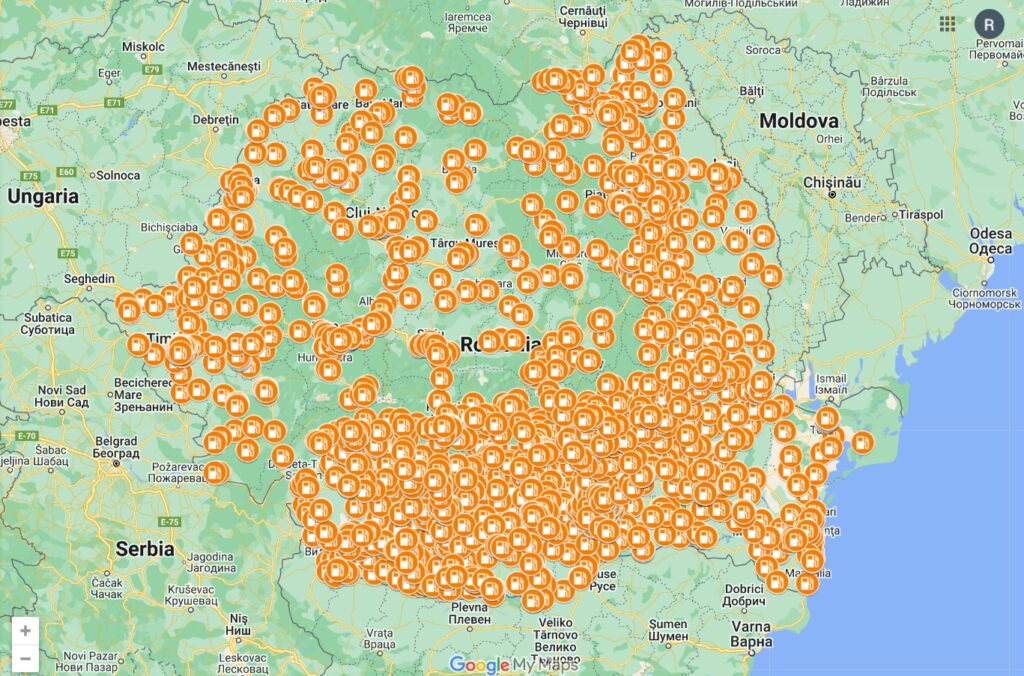 harta statii gpl romania