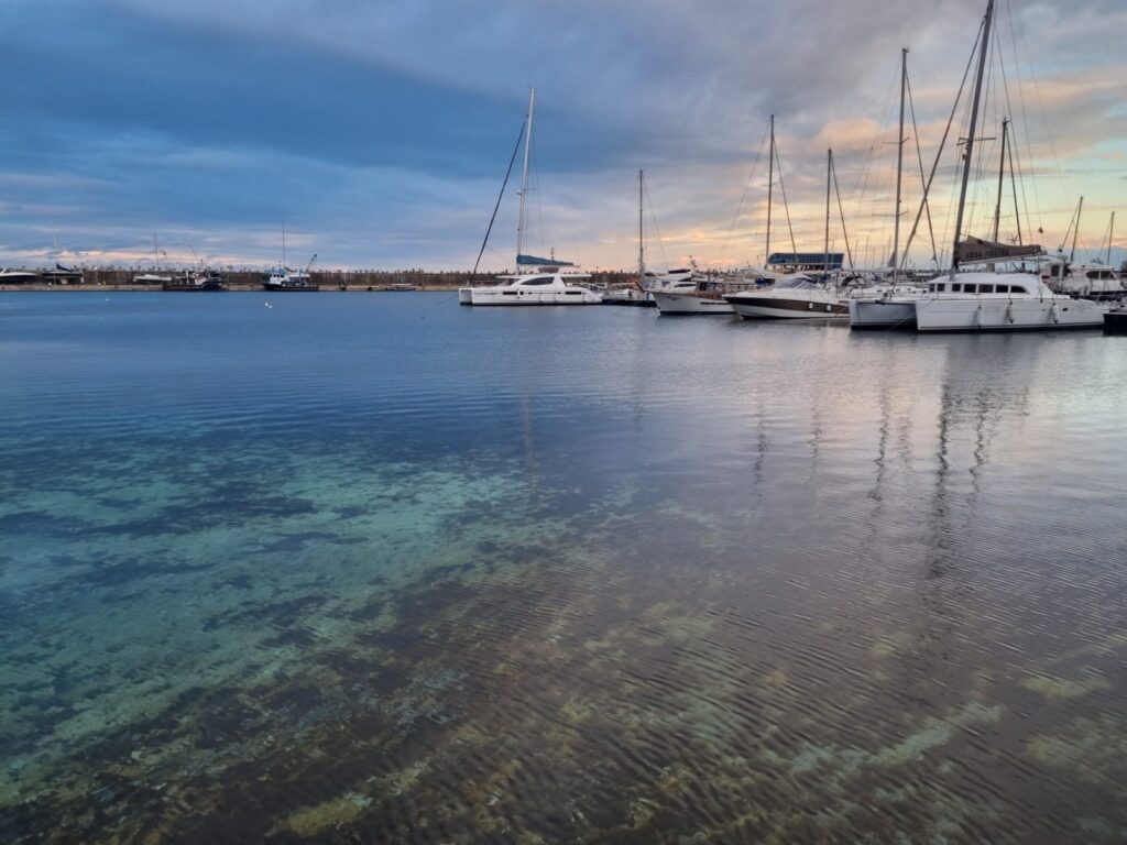 portul tomis constanta turism marea neagra faleza apus