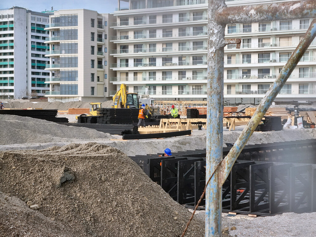 plaja caelia piscina beachbar constructii mamaia
