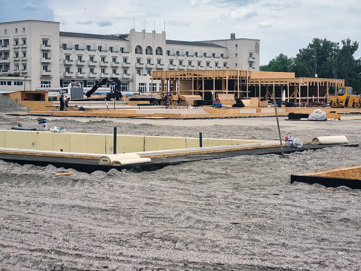 plaja caelia piscina beachbar constructii mamaia