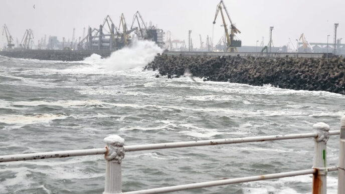 valuri faleza portul constanta furtuna