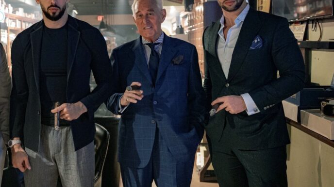 andrew tate tristan tate roger stone