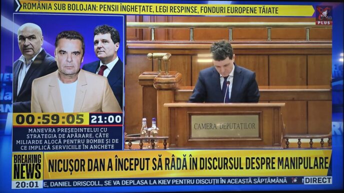 Nicușor Dan, ședință plen, Realitatea Plus