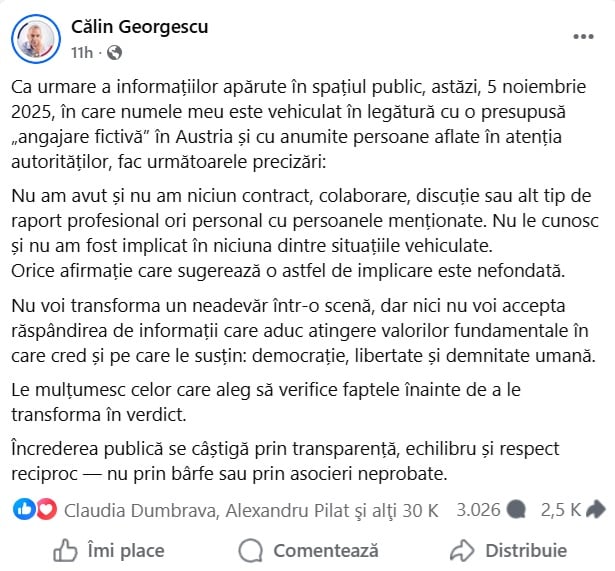 calin georgescu