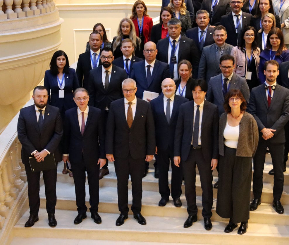 Marius Voineag, Luca Niculescu și Radu Marinescu la ACN LEN, reuniune organizată de OCDE și DNA