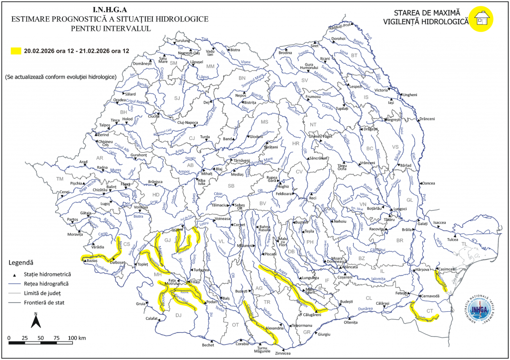 cod galben inundatii