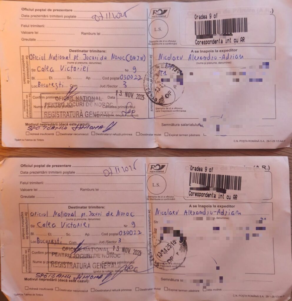 confirmari de primire onjn